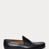 Schwarze Ralph Lauren Chalmers Pennyloafer aus Kalbsleder für Herren