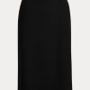Schwarze Ralph Lauren Cindy Stretch-Wollkreppröcke für Damen