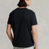 Schwarze Ralph Lauren Classic Fit Jersey-T-Shirts mit Rundhalsausschnitt für Herren