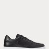Schwarze Ralph Lauren Court Sneakers für Herren