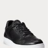 Schwarze Ralph Lauren Court Sneakers für Herren