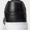 Schwarze Ralph Lauren Court Sneakers für Herren