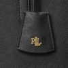 Schwarze Ralph Lauren Crosshatch Leder Große Clare Tragetaschen für Damen
