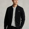 Schwarze Ralph Lauren Doppelstrick-Bomberjacken für Herren