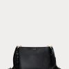 Schwarze Ralph Lauren Elaina Umhängetaschen aus Leder für Damen