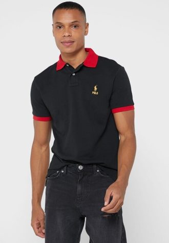 Schwarze Ralph Lauren Essential T-Shirts für Herren