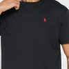 Schwarze Ralph Lauren Essential T-Shirts mit Rundhalsausschnitt für Herren