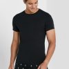 Schwarze Ralph Lauren Essential T-Shirts mit Rundhalsausschnitt für Herren im 2er-Pack