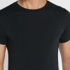 Schwarze Ralph Lauren Essential T-Shirts mit Rundhalsausschnitt für Herren im 2er-Pack