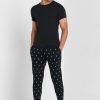 Schwarze Ralph Lauren Essential T-Shirts mit Rundhalsausschnitt für Herren im 2er-Pack