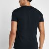 Schwarze Ralph Lauren Essential T-Shirts mit V-Ausschnitt für Herren