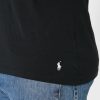 Schwarze Ralph Lauren Essential T-Shirts mit V-Ausschnitt im 2er-Pack für Herren