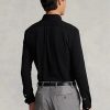 Schwarze Ralph Lauren Featherweight Mesh-Hemden für Herren