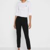 Schwarze Ralph Lauren High Waist Hose für Damen