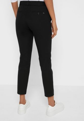 Schwarze Ralph Lauren High Waist Hose für Damen