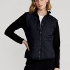 Schwarze Ralph Lauren Hybrid-Jacken mit durchgehendem Reißverschluss für Damen