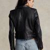 Schwarze Ralph Lauren Jacken für Damen. Diese luxuriöse Version des Polo-Mottos aus vollnarbigem, geschmeidigem Schaffell vermittelt ein urbanes Flair und einen freigeistigen Stil.