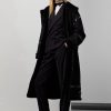 Schwarze Ralph Lauren Lanthe Merino Shearling-Mäntel für Damen