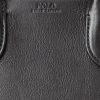 Schwarze Ralph Lauren Leder Mini Sloane Satchel-Taschen für Damen
