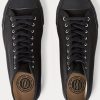 Schwarze Ralph Lauren Mayport Canvas-Sneakers für Damen