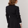 Schwarze Ralph Lauren Meritta Wool Barathea Jacken für Damen