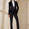 Schwarze Ralph Lauren Parker Stretch-Wolljacken für Damen