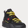 Schwarze Ralph Lauren PS100 High-Top-Sneaker für Herren
