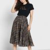 Schwarze Ralph Lauren Rundhals-Logo-T-Shirts für Damen