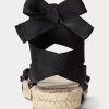 Schwarze Ralph Lauren Schnürsandalen für Damen