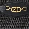 Schwarze Ralph Lauren Straw Small Daphney Tote Bags für Damen
