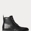Schwarze Ralph Lauren Talan Lederstiefel für Herren