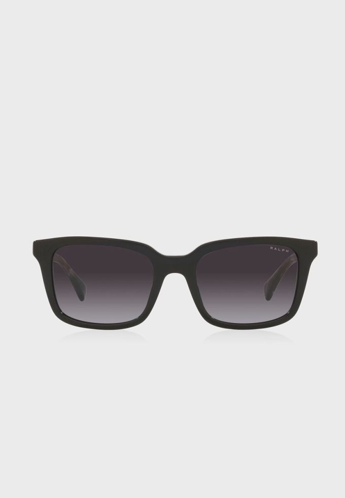 Schwarze rechteckige Sonnenbrille Ralph Lauren 0Ra5287 für Damen