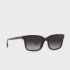 Schwarze rechteckige Sonnenbrille Ralph Lauren 0Ra5287 für Damen