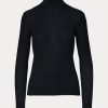 Schwarze Rollkragenpullover aus Kaschmir von Ralph Lauren für Damen