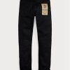 Schwarze Slim Fit-Jeans mit schwarzer Selvedge-Optik für Herren von Ralph Lauren