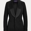 Schwarze Smokingjacken aus Wolle „Sawyer“ von Ralph Lauren für Damen