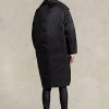 Schwarze wasserabweisende Daunenmäntel von Ralph Lauren für Damen