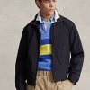 Schwarze wasserabweisende Packable-Jacken von Ralph Lauren für Herren
