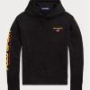 Schwarzer Fleece-Hoodie für Herren von Ralph Lauren Polo Sport
