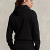 Schwarzer Fleece-Hoodie für Herren von Ralph Lauren Polo Sport
