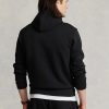 Schwarzer Ralph Lauren Doppelstrick-Hoodie für Herren