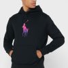 Schwarzer Ralph Lauren Grafik-Hoodie für Herren