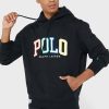 Schwarzer Ralph Lauren Logo-Hoodie für Herren