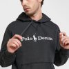Schwarzer Ralph Lauren Logo-Hoodie für Herren