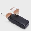 Silberne Damen-Pilotensonnenbrille Ralph Lauren 0Ra4135