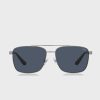 Silberne Ralph Lauren 0Ph3137 Clubmaster Sonnenbrille für Herren