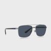 Silberne Ralph Lauren 0Ph3137 Clubmaster Sonnenbrille für Herren