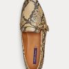 Snake Damen Ralph Lauren Avah Welington Ayers Slipper aus Schlangenleder