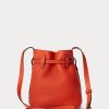 Sunset Orange Damen Ralph Lauren Leder Kleine Bellport Beuteltaschen