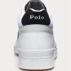 Weiß / Graue Ralph Lauren Court Mid Pro Sneakers für Herren